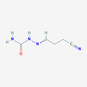 molecular formula C5H8N4O B14326309 (3-Cyanopropylideneamino)urea CAS No. 99419-03-1