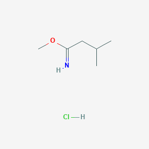 molecular formula C6H14ClNO B1432632 Methyl 3-methylbutanimidate hydrochloride CAS No. 580198-47-6