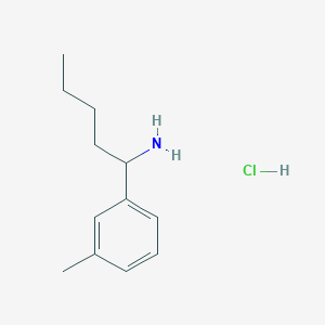 molecular formula C12H20ClN B1432636 1-(m-Tolyl)pentan-1-amine hydrochloride CAS No. 1864062-64-5