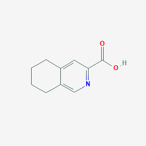 molecular formula C10H11NO2 B1432637 5,6,7,8-Tetrahydroisoquinoline-3-carboxylic acid CAS No. 26862-56-6