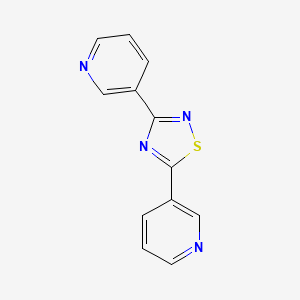 molecular formula C12H8N4S B14326388 3,5-Dipyridin-3-yl-1,2,4-thiadiazole CAS No. 105678-89-5