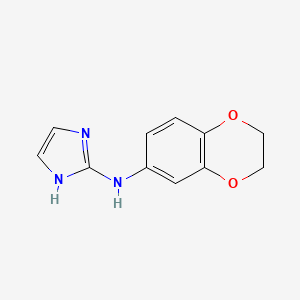 molecular formula C11H11N3O2 B1432643 N-(2,3-dihydro-1,4-benzodioxin-6-yl)-1H-imidazol-2-amine CAS No. 1513253-45-6