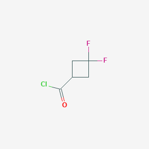 molecular formula C5H5ClF2O B1432644 3,3-Difluorocyclobutane-1-carbonyl chloride CAS No. 946488-78-4