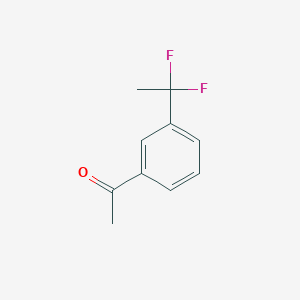molecular formula C10H10F2O B1432645 1-(3-(1,1-Difluoroethyl)phenyl)ethan-1-one CAS No. 1556404-07-9