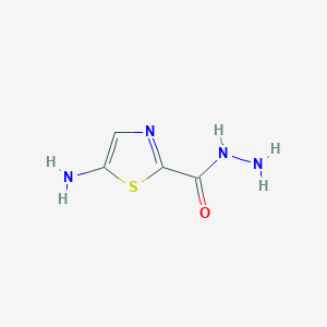 molecular formula C4H6N4OS B14326454 5-Amino-1,3-thiazole-2-carbohydrazide CAS No. 99171-17-2
