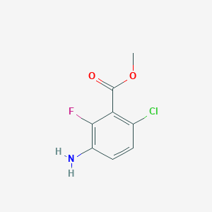 molecular formula C8H7ClFNO2 B1432646 Methyl 3-amino-6-chloro-2-fluorobenzoate CAS No. 1782596-20-6