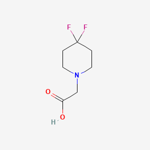 molecular formula C7H11F2NO2 B1432647 2-(4,4-Difluoropiperidin-1-yl)acetic acid CAS No. 1627998-04-2