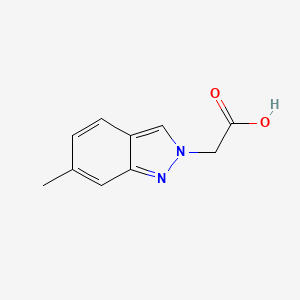 molecular formula C10H10N2O2 B1432648 2-(6-Methyl-2H-indazol-2-yl)acetic acid CAS No. 1239759-08-0