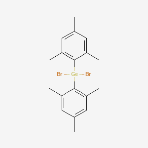 molecular formula C18H22Br2Ge B14326485 Dibromobis(2,4,6-trimethylphenyl)germane CAS No. 106092-67-5