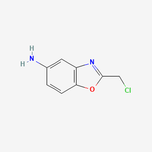 molecular formula C8H7ClN2O B1432650 2-氯甲基苯并恶唑-5-胺 CAS No. 1159549-69-5