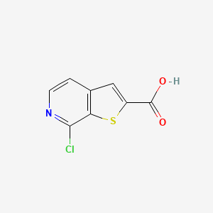 molecular formula C8H4ClNO2S B1432652 7-Chlorothieno[2,3-c]pyridine-2-carboxylic acid CAS No. 1360902-95-9