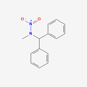 molecular formula C14H14N2O2 B14326530 Benzenemethanamine, N-methyl-N-nitro-alpha-phenyl- CAS No. 101303-89-3