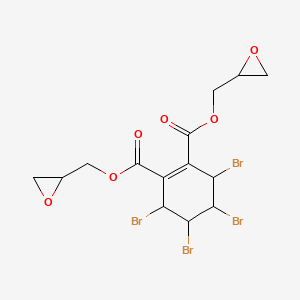 molecular formula C14H14Br4O6 B14326564 Bis(oxiranylmethyl) 3,4,5,6-tetrabromocyclohexene-1,2-dicarboxylate CAS No. 97890-19-2