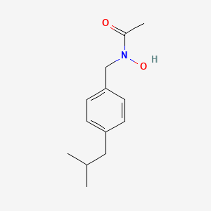 molecular formula C13H19NO2 B14326572 N-Hydroxy-N-{[4-(2-methylpropyl)phenyl]methyl}acetamide CAS No. 106328-54-5
