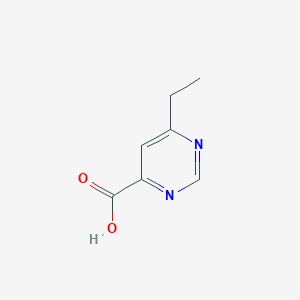 molecular formula C7H8N2O2 B1432662 6-Ethylpyrimidine-4-carboxylic acid CAS No. 1552214-15-9