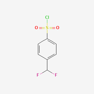 molecular formula C7H5ClF2O2S B1432666 4-(Difluoromethyl)benzenesulfonyl Chloride CAS No. 1263179-09-4