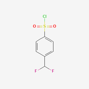 molecular formula C7H5ClF2O2S B1432666 4-(Difluoromethyl)benzene-1-sulfonyl chloride CAS No. 1263179-09-4