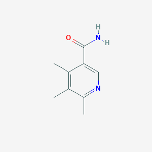 molecular formula C9H12N2O B1432669 4,5,6-三甲基烟酰胺 CAS No. 1551064-56-2