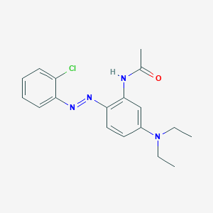 molecular formula C18H21ClN4O B14326738 N-{2-[(E)-(2-Chlorophenyl)diazenyl]-5-(diethylamino)phenyl}acetamide CAS No. 105565-54-6