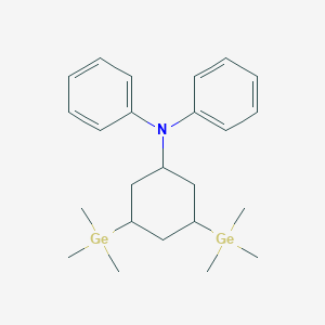 molecular formula C24H37Ge2N B14326835 N-[3,5-Bis(trimethylgermyl)cyclohexyl]-N-phenylaniline CAS No. 106007-80-1