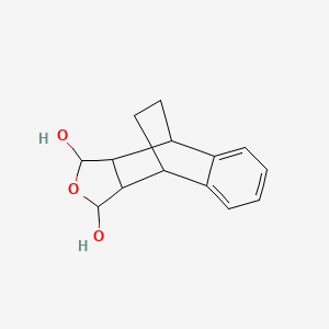 molecular formula C14H16O3 B14326843 1,3,3a,4,9,9a-Hexahydro-4,9-ethanonaphtho[2,3-c]furan-1,3-diol CAS No. 106727-10-0