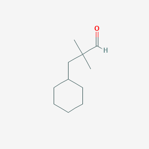 molecular formula C11H20O B1432688 3-Cyclohexyl-2,2-dimethylpropanal CAS No. 1782276-58-7