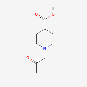 molecular formula C9H15NO3 B1432689 1-(2-Oxopropyl)piperidine-4-carboxylic acid CAS No. 1397293-42-3