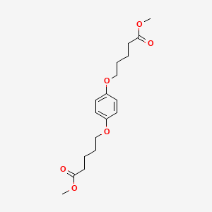 molecular formula C18H26O6 B14326899 Dimethyl 5,5'-[1,4-phenylenebis(oxy)]dipentanoate CAS No. 101887-40-5