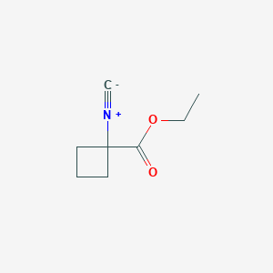 molecular formula C8H11NO2 B14326955 Ethyl 1-isocyanocyclobutane-1-carboxylate CAS No. 97846-67-8
