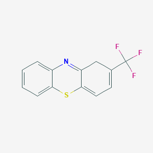 molecular formula C13H8F3NS B14326973 2-(Trifluoromethyl)-1H-phenothiazine CAS No. 105995-59-3