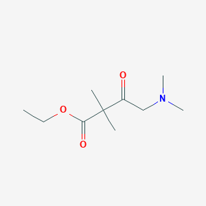 molecular formula C10H19NO3 B14326994 Ethyl 4-(dimethylamino)-2,2-dimethyl-3-oxobutanoate CAS No. 97374-77-1