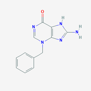 molecular formula C12H11N5O B143270 8-Amino-3-benzylhypoxanthine CAS No. 139460-96-1
