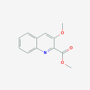 molecular formula C12H11NO3 B14327002 Methyl 3-methoxyquinoline-2-carboxylate CAS No. 110429-26-0
