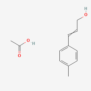 molecular formula C12H16O3 B14327055 Acetic acid;3-(4-methylphenyl)prop-2-en-1-ol CAS No. 105643-09-2