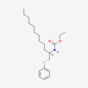 molecular formula C21H35NO2Se B14327072 Ethyl [1-(phenylselanyl)dodecan-2-yl]carbamate CAS No. 106672-49-5