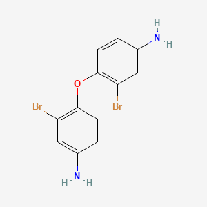 molecular formula C12H10Br2N2O B14327126 Benzenamine, 4,4'-oxybis[3-bromo- CAS No. 105496-55-7