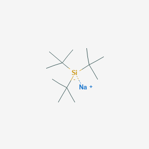 molecular formula C12H27NaSi B14327196 Sodium;tritert-butylsilanide CAS No. 103349-41-3