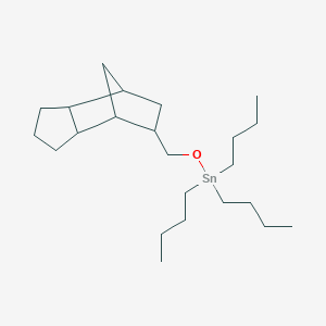 molecular formula C23H44OSn B14327199 Tributyl[(octahydro-1H-4,7-methanoinden-5-yl)methoxy]stannane CAS No. 106308-29-6
