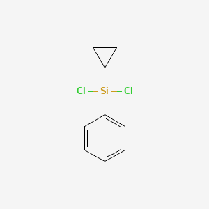 molecular formula C9H10Cl2Si B14327271 Dichloro(cyclopropyl)phenylsilane CAS No. 105645-30-5