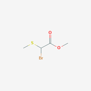 molecular formula C4H7BrO2S B1432734 Methyl 2-bromo-2-(methylsulfanyl)acetate CAS No. 77825-52-6