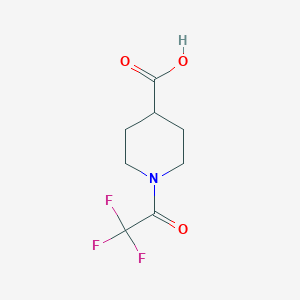 molecular formula C8H10F3NO3 B143274 1-(三氟乙酰基)哌啶-4-羧酸 CAS No. 126501-70-0