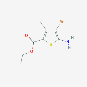 molecular formula C8H10BrNO2S B1432775 Ethyl 5-amino-4-bromo-3-methylthiophene-2-carboxylate CAS No. 851443-15-7
