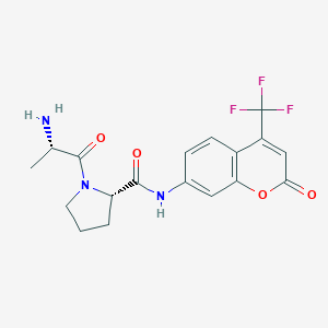 molecular formula C18H18F3N3O4 B143283 H-Ala-Pro-AFC 
