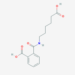 molecular formula C14H17NO5 B14328403 Benzoic acid, 2-[[(5-carboxypentyl)amino]carbonyl]- CAS No. 101509-46-0