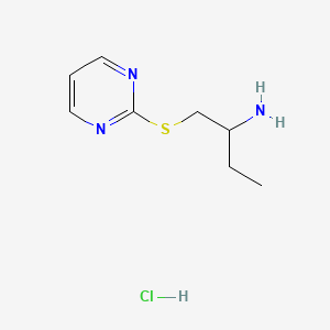 1-(Pyrimidin-2-ylthio)butan-2-amine hydrochloride