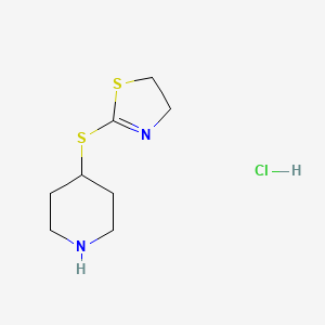 2-(Piperidin-4-ylthio)-4,5-dihydrothiazole hydrochloride
