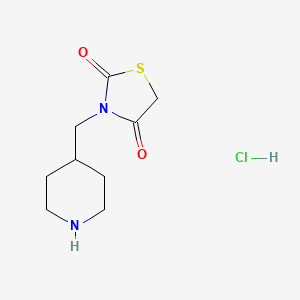 3-(Piperidin-4-ylmethyl)thiazolidine-2,4-dione hydrochloride