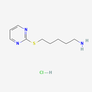 5-(Pyrimidin-2-ylthio)pentan-1-amine hydrochloride