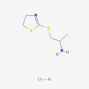 1-((4,5-Dihydrothiazol-2-yl)thio)propan-2-amine hydrochloride