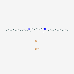 molecular formula C27H60Br2N2 B14328573 N~1~,N~1~,N~5~,N~5~-Tetramethyl-N~1~,N~5~-dinonylpentane-1,5-bis(aminium) dibromide CAS No. 106287-79-0